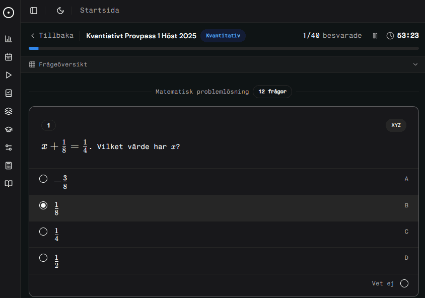 Förhandsvisning av HPbuddy-plattformen i mörkt läge